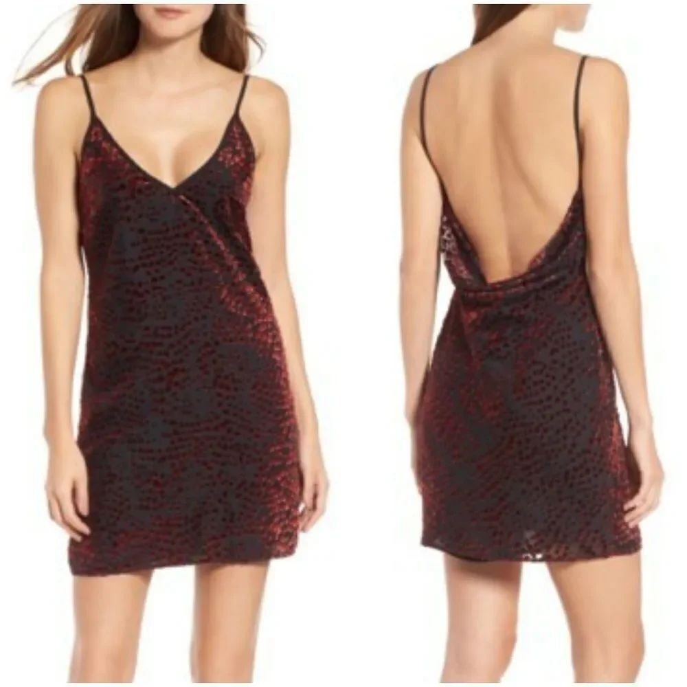 WAYF Lamont Cowl Back Minidress sz Small
